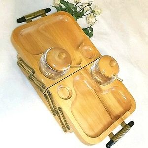 Karoff Mid Century Fold Away Buffett Set